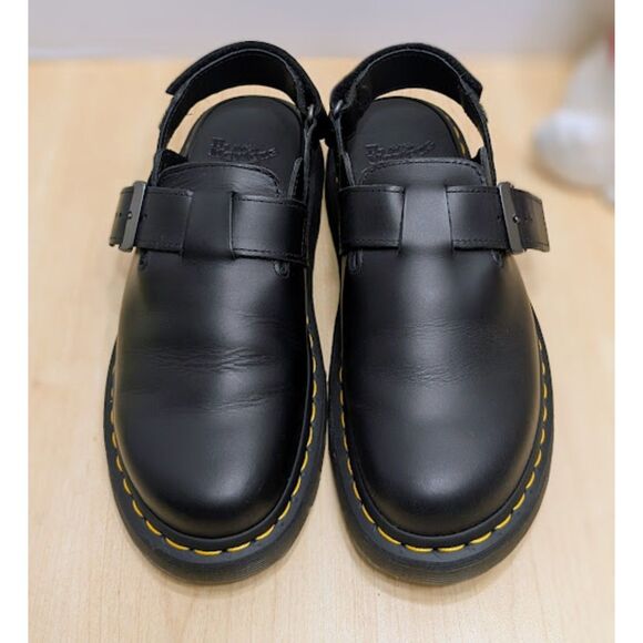 Dr. Martens Jorge II Brando Black Leather Slingback Mules UK 6 Unisex NWOT - Picture 5 of 14